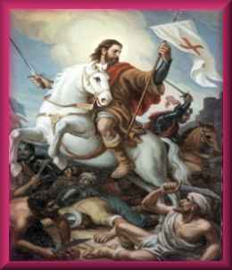 La paz os dejo, mi paz os doy: no os la doy Yo como la da el mundo. No se turbe vuestro corazón, ni tema. (San Juan, 14, 27).