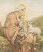 Dichosa la que oyó el celeste anuncio  Y a quien hizo fecunda el Santo Espíritu,  De cuyo casto seno al mundo vino  El que es el Deseado de los pueblos.