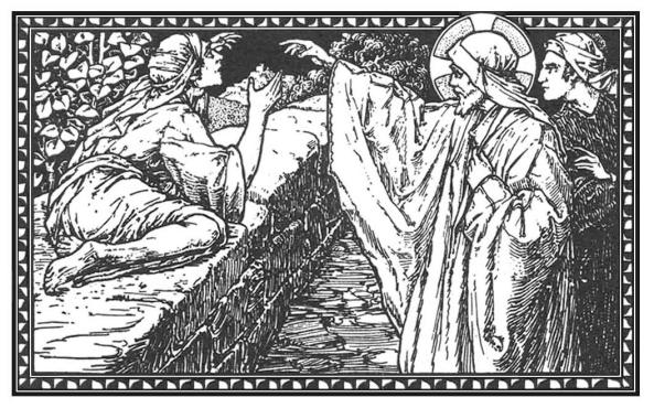 Y díjole Jesús: Ve; tu fe te ha salvado