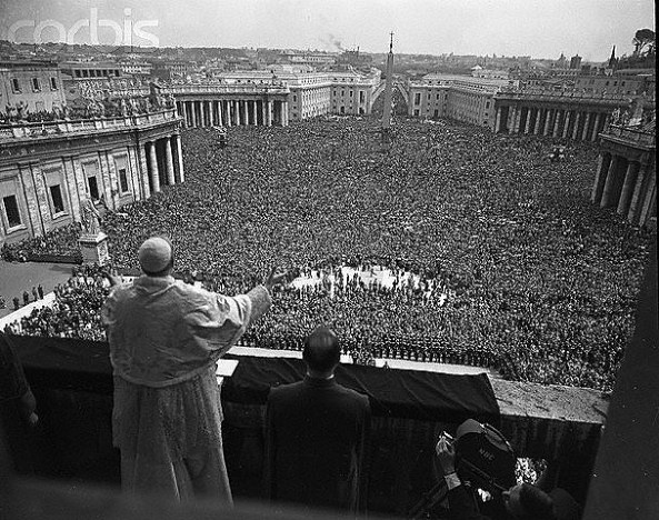 El Papa Pío XII en la Pascua Florida de 1956