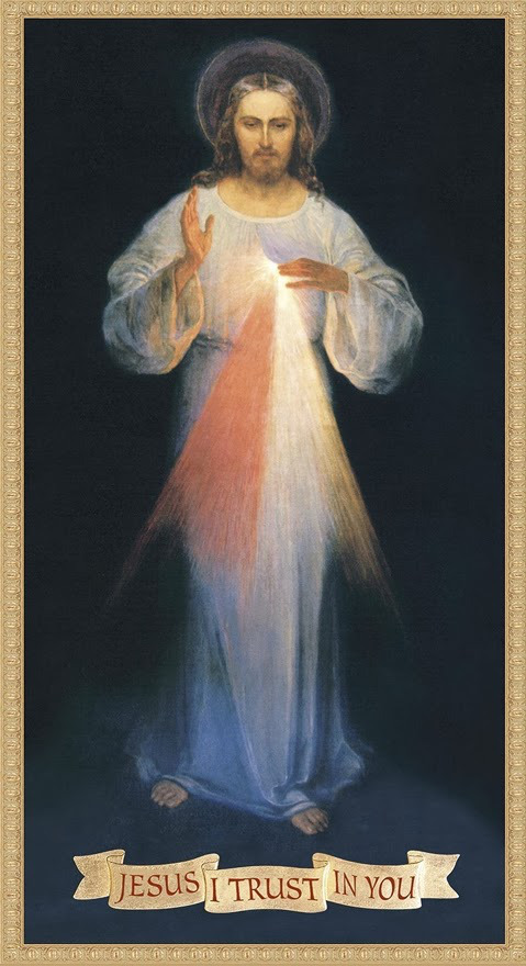 Esta fue la primera imagen en la que Sor Faustina dijo ver a Jesús como “la Divina Misericordia”.   Imagen que fue censurada por el Santo Oficio en 1958 y en 1959 .
