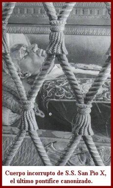 San Pío X incorrupto
