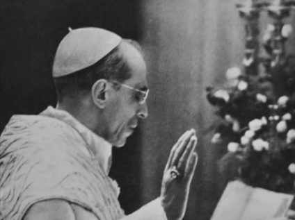 Sanctissimus Pius XII cantat Praefatio Paschalis