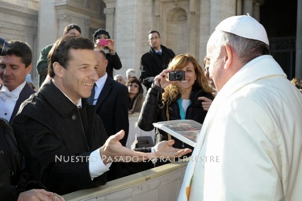 ENCUENTRO ENTRE JOSE LUIS PARISE Y EL PAPA FRANCISO 