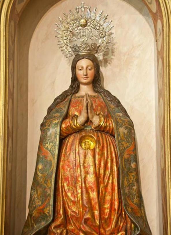 LA VIRGEN DE LA EXPECTACIÓN O  DE CASTILLEJA DE LA CUESTA, ESPAÑA.