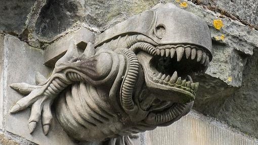 La gárgola del alien de la abadía de Paisley Abbey- WIKIPEDIA