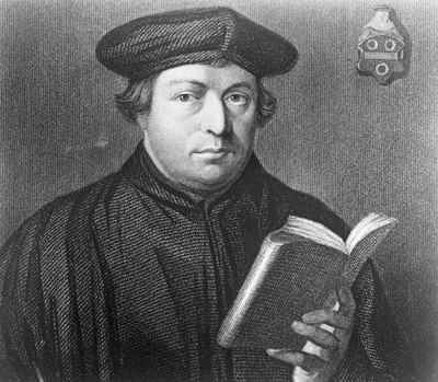 (RNS3-FEB15) Martin Luther, founder of Germany's Protestant (Lutheran) Church, nailed his 95 theses to the church door in Wittenberg. Today, the church he founded is facing an uncertain future and dismal demographic trends that could eventually mean less state funding for church operations. For use with RNS-LUTHER-CHURCH, transmitted Feb. 15, 2007. Religion News Service file photo.