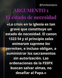 estado de necesidad derecho canonico
